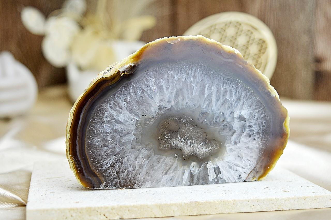 ACHATOVÁ Geóda #5 Duchovný rast, Emocionálna úľava, Odvaha