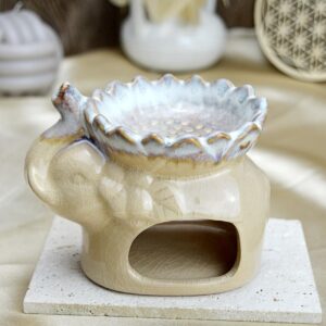 AromaLampa Slon s Lotosom krémová