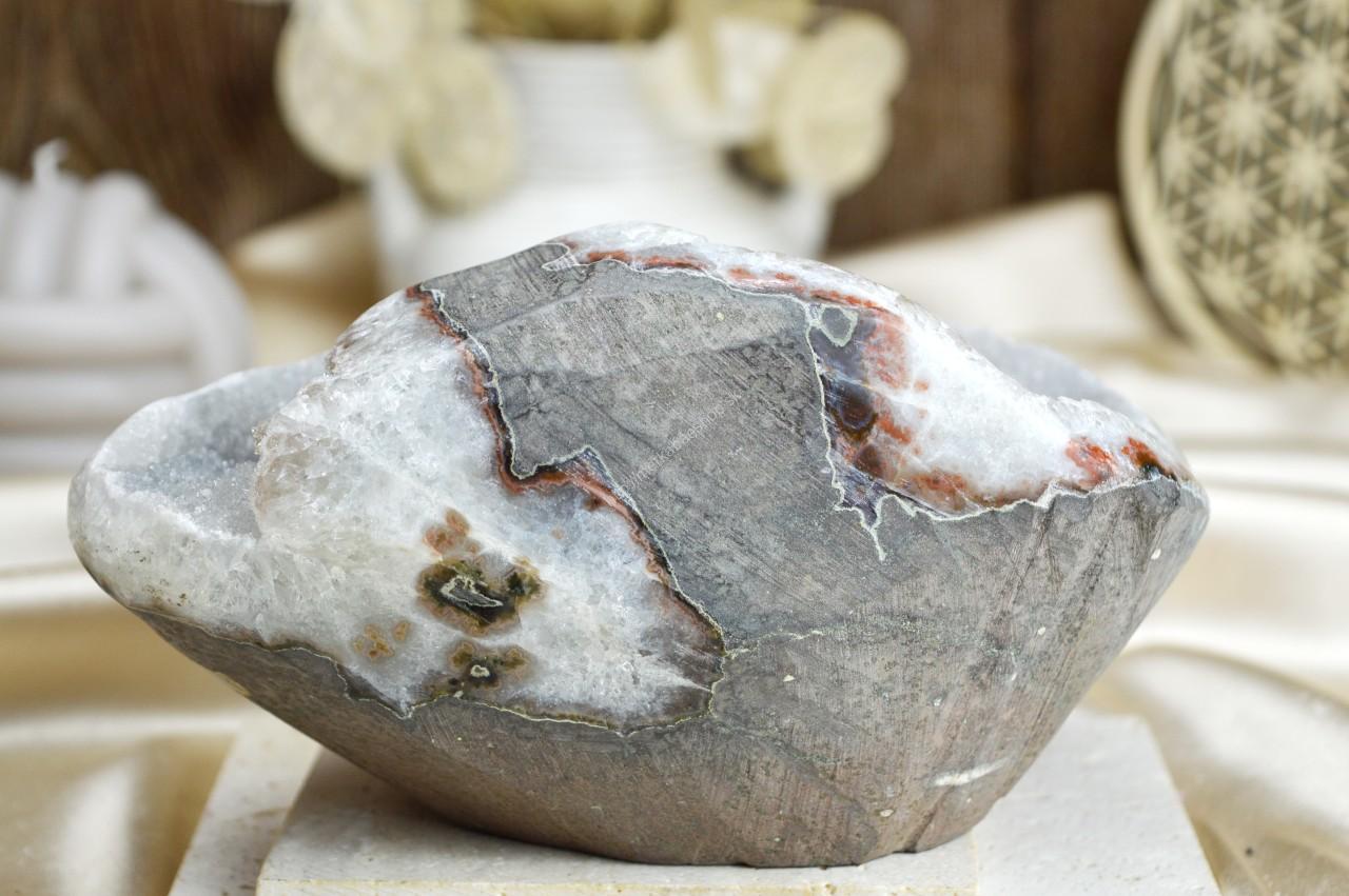 Exkluzívna drúza AMETYST ŠEDÝ #5 Extra kvalita Uruguay - Božskosť, Intuícia, Rovnováha, pokojný Spánok 1,36kg – Obrázok 4