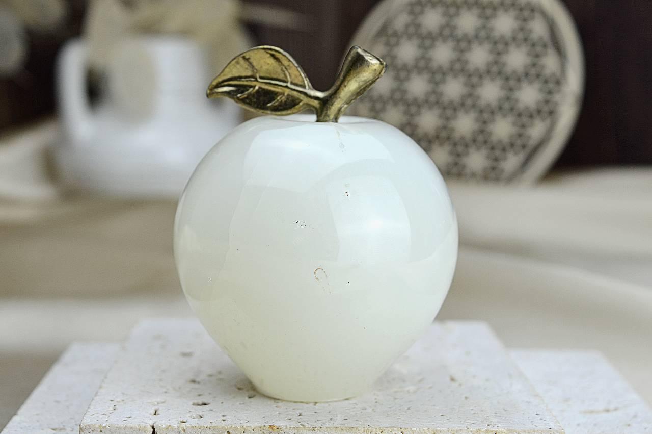 Jabĺčko Prosperity a Šťastia ZLATÝ ÓNYX / ARAGONIT stredné #5