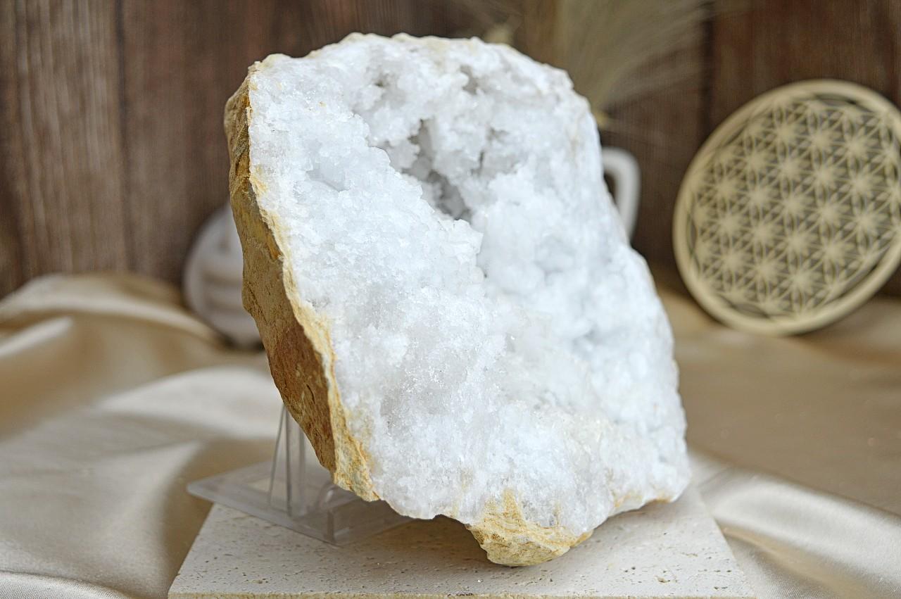 KRIŠTÁĽOVÁ geóda #2, 1,55 kg - Svetlo na Zemi, Majster liečiteľ, Manifestovanie, Sila, Energia – Obrázok 2