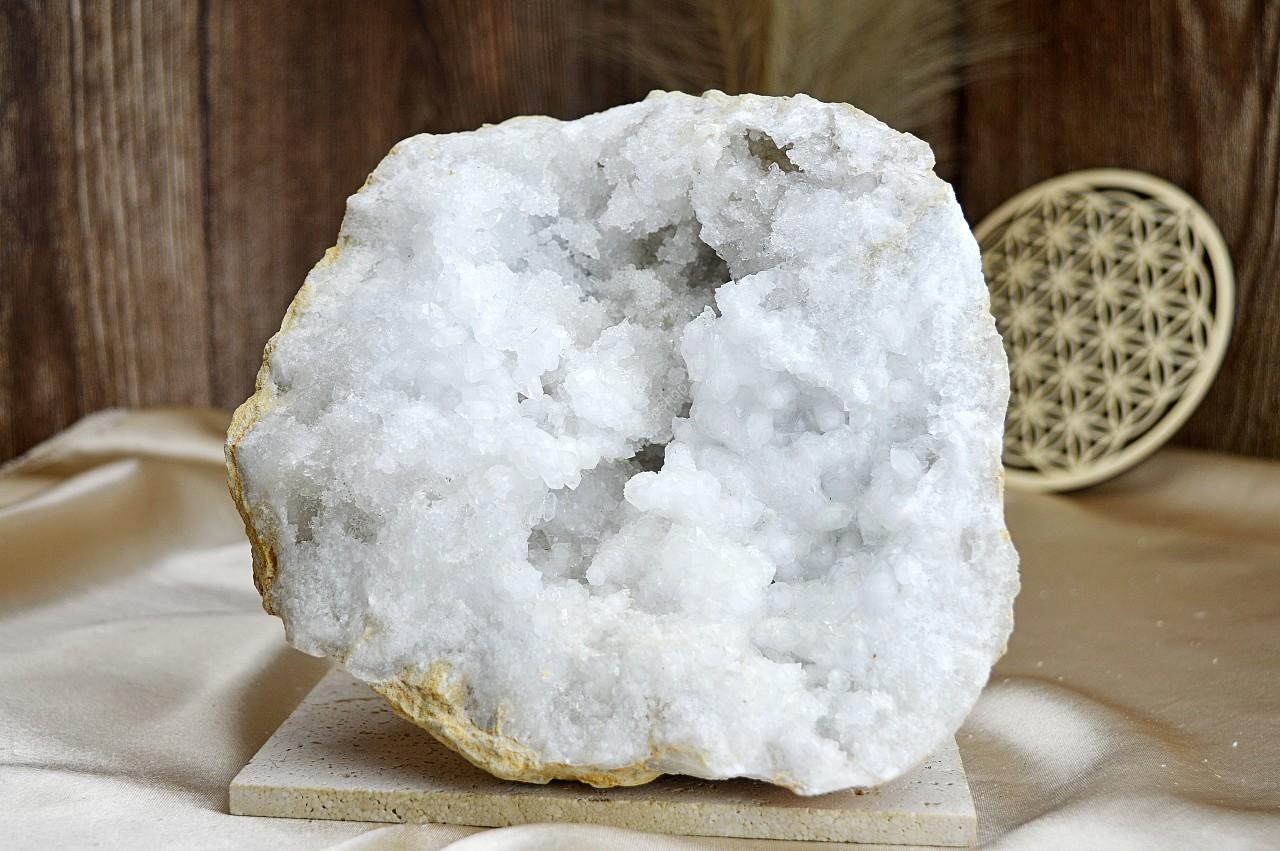 KRIŠTÁĽOVÁ geóda #2, 1,55 kg - Svetlo na Zemi, Majster liečiteľ, Manifestovanie, Sila, Energia