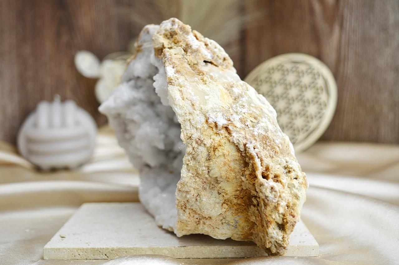 KRIŠTÁĽOVÁ geóda #1, 1,32 kg - Svetlo na Zemi, Majster liečiteľ, Manifestovanie, Sila, Energia – Obrázok 3