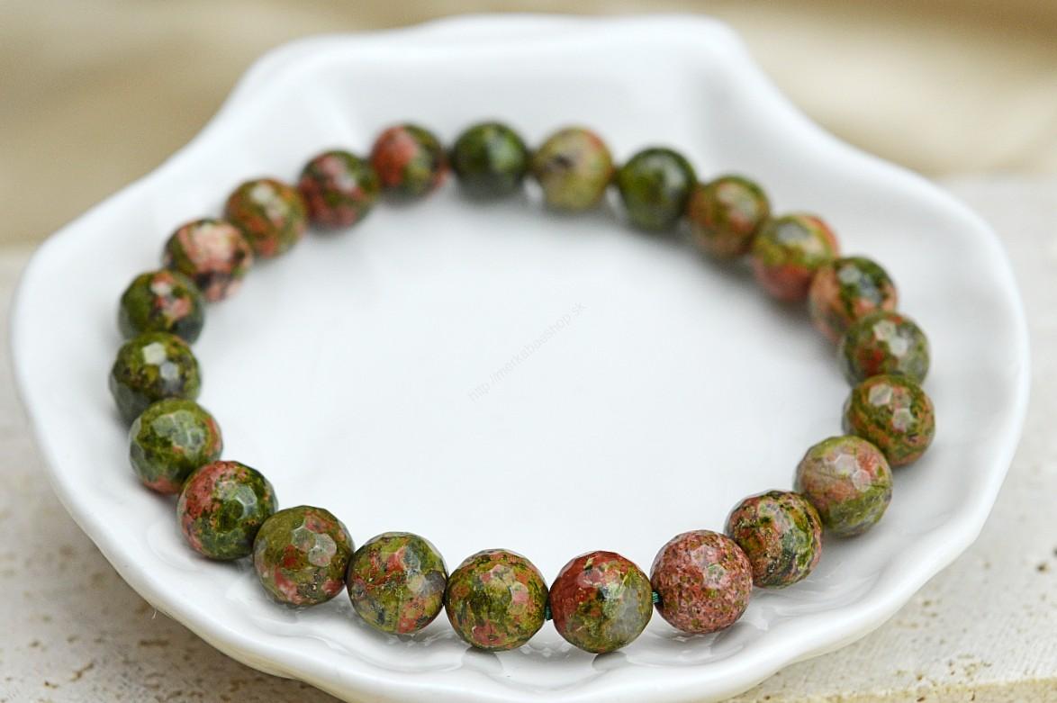 náramok fazetovaný UNAKIT- Pozitívne myslenie, Uzemnenie, Láska, Oslobodenie – Obrázok 2