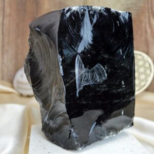 Surový OBSIDIÁN STRIEBORNÝ #2 - 3,97kg - kameň Manifestácie a Ochrany AAA kvalita