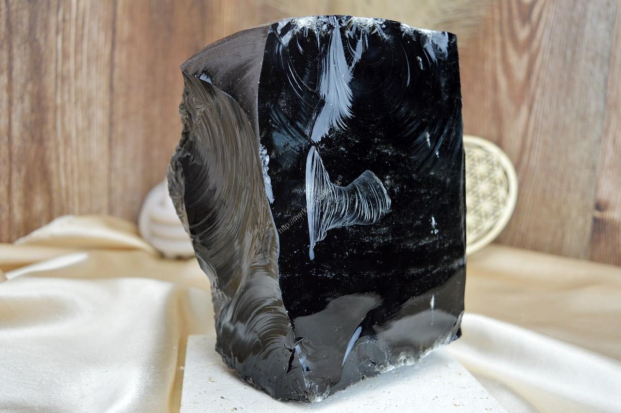 Surový OBSIDIÁN STRIEBORNÝ #2 - 3,97kg - kameň Manifestácie a Ochrany AAA kvalita