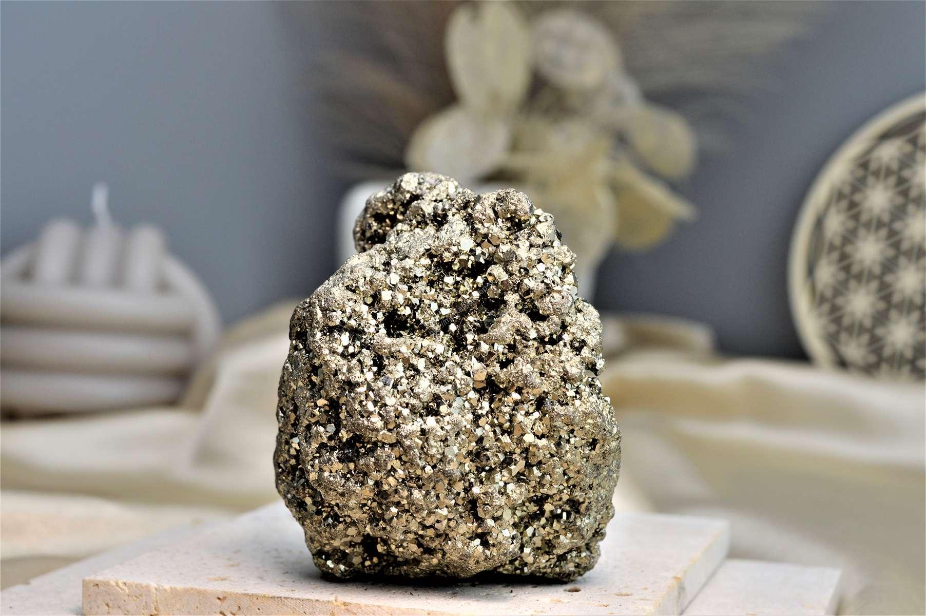 PYRITOVÁ drúza #1 Hojnosť, Šťastie, Ochrana, Manifestácia