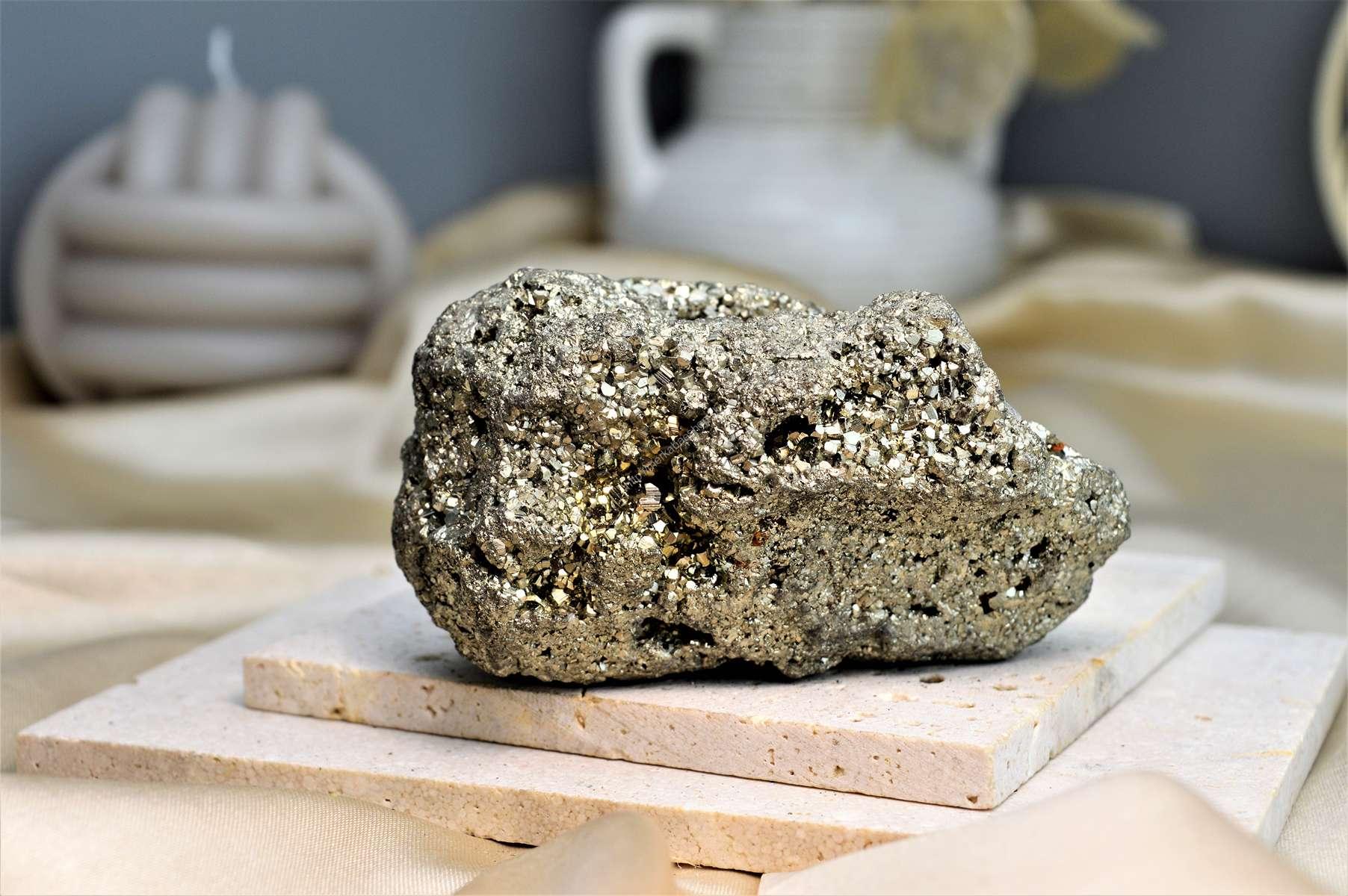 PYRITOVÁ drúza #3 Hojnosť, Šťastie, Ochrana, Manifestácia