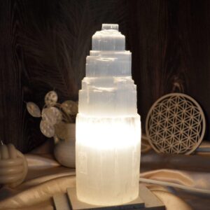 Vysokovibračná El. lampa zo SELENITU 25cm (230V)