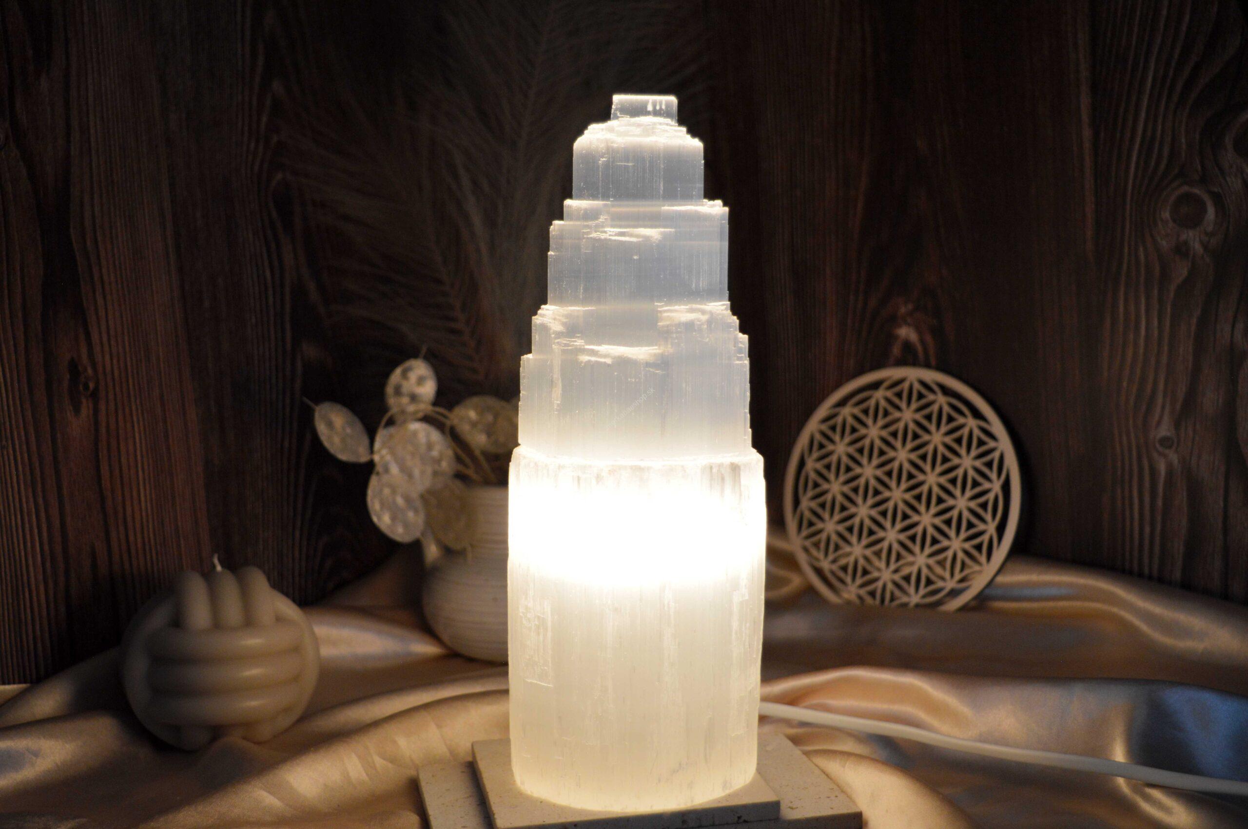 Vysokovibračná El. lampa zo SELENITU 25cm (230V)