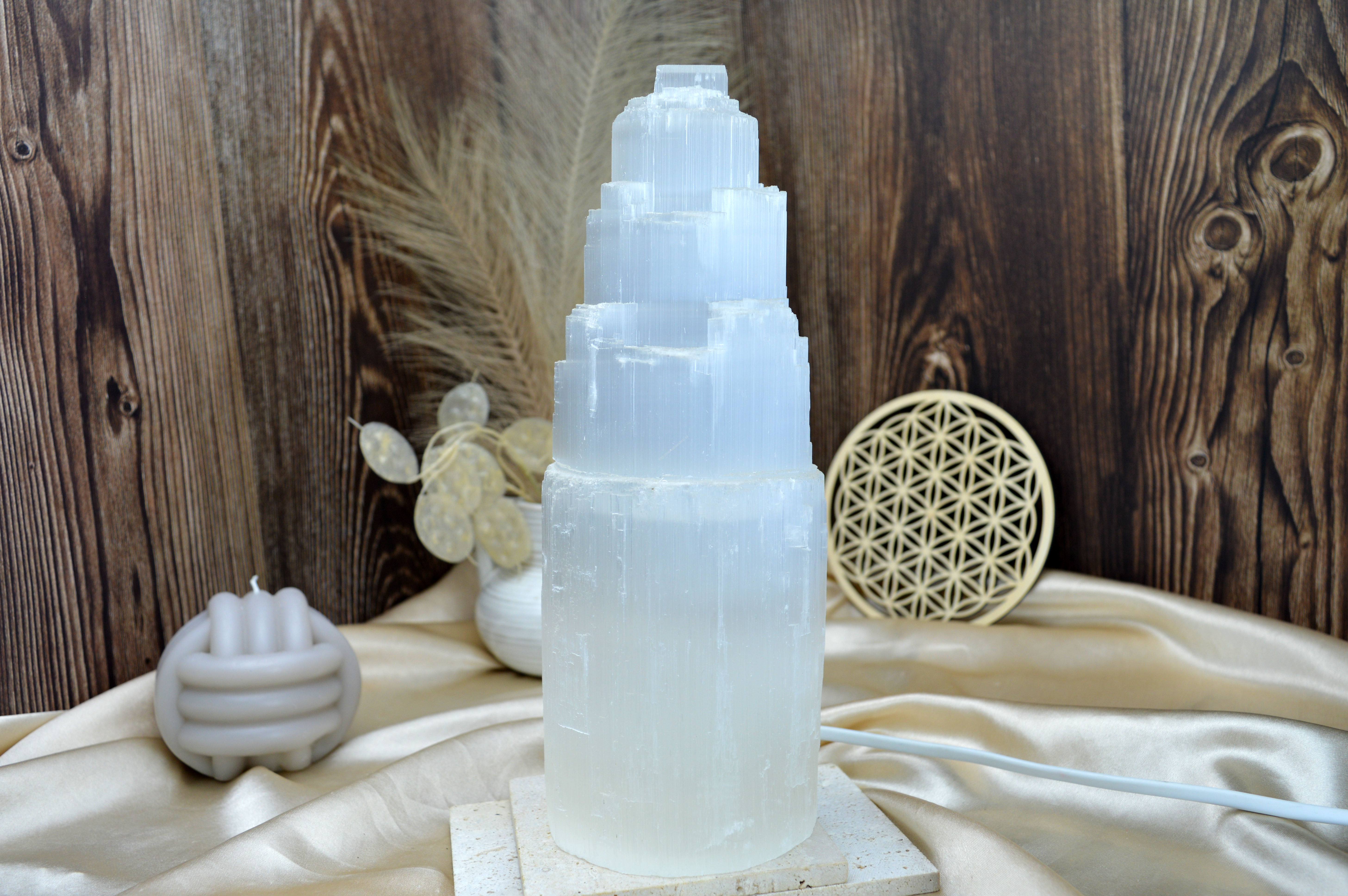 Vysokovibračná El. lampa zo SELENITU 25cm (230V)