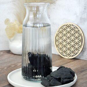 ŠUNGIT na prírodné filtrovanie vody 250g Väčšie kusy AAA Kvalita (Karélia)