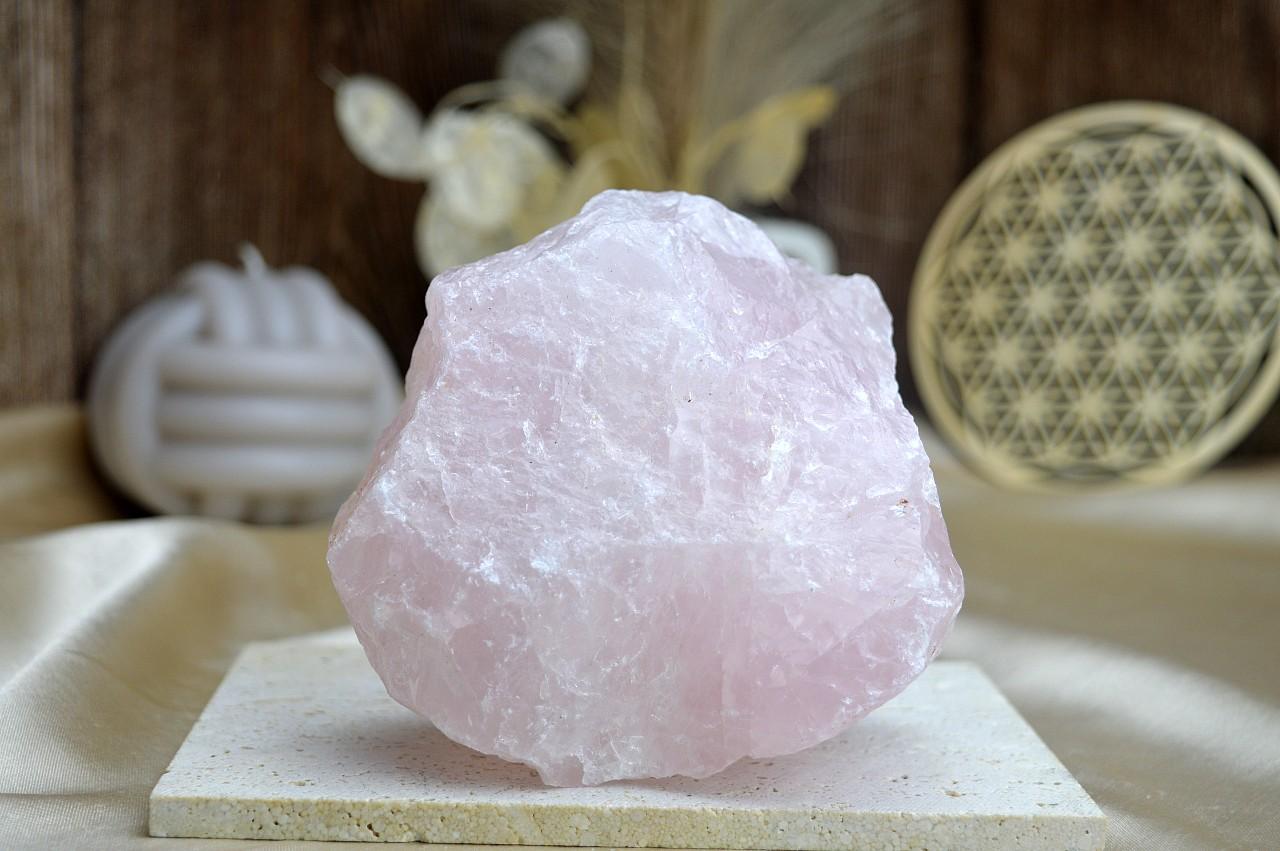 surový RUŽENÍN #2- Bezpodmienečná Láska, Sebaláska, Odpustenie, Radosť, Srdcová Čakra