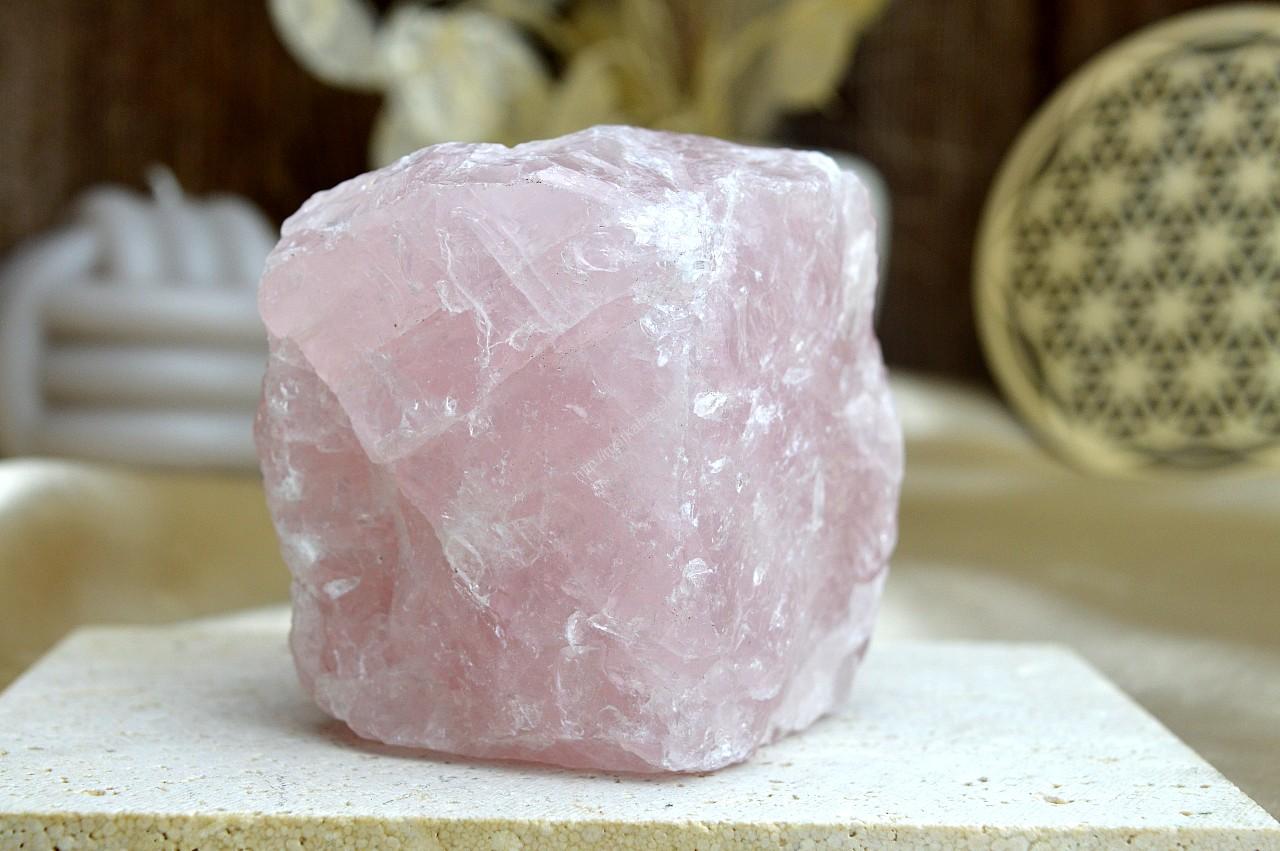 surový RUŽENÍN #4- Bezpodmienečná Láska, Sebaláska, Odpustenie, Radosť, Srdcová Čakra