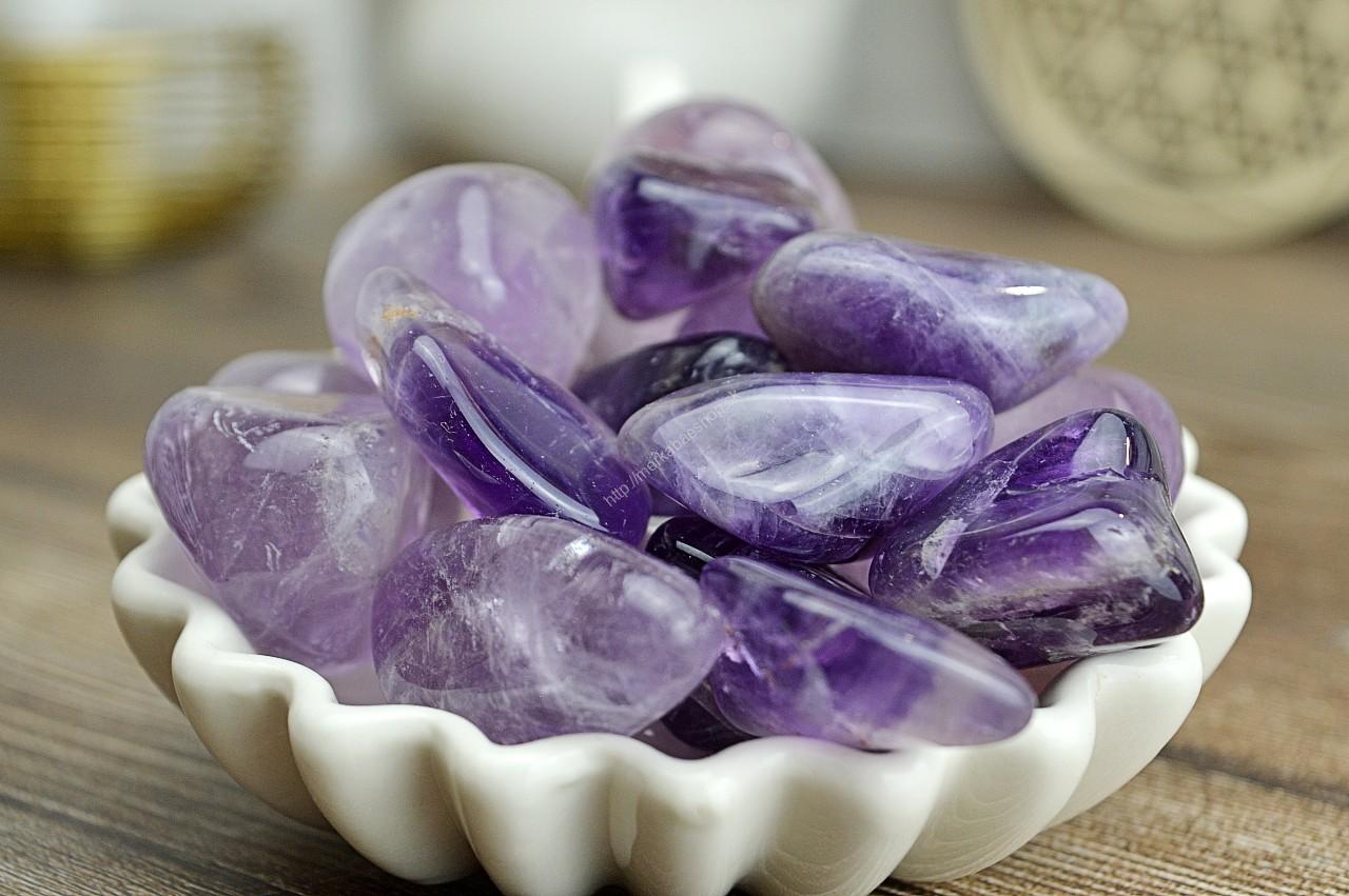Kamienky AMETYST - Božskosť, Intuícia, Rovnováha, pokojný Spánok