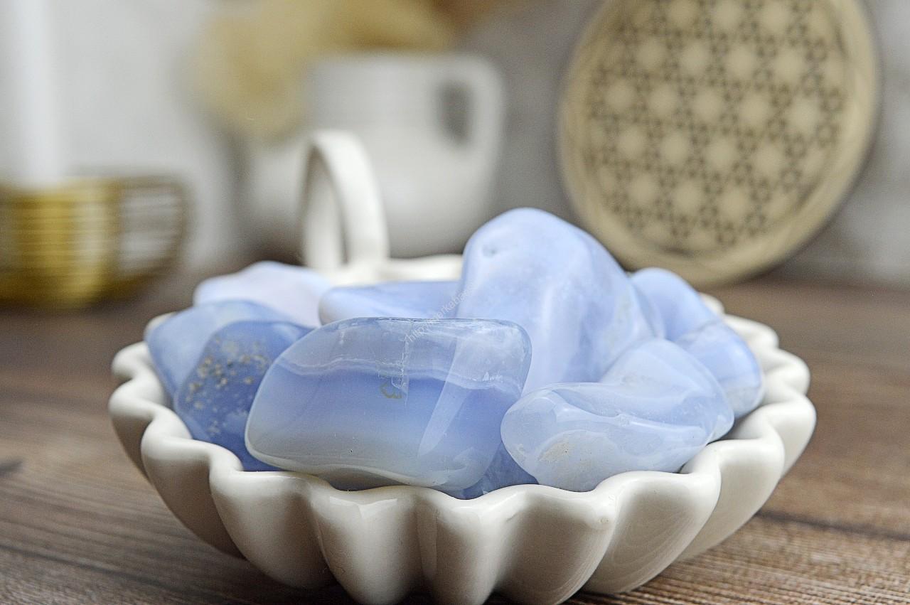 Kamienky  CHALCEDON MODRÝ - Harmónia, Komunikácia, Rovnováha