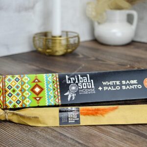 Vonné tyčinky - Tribal soul BIELA ŠALVIA a PALO SANTO