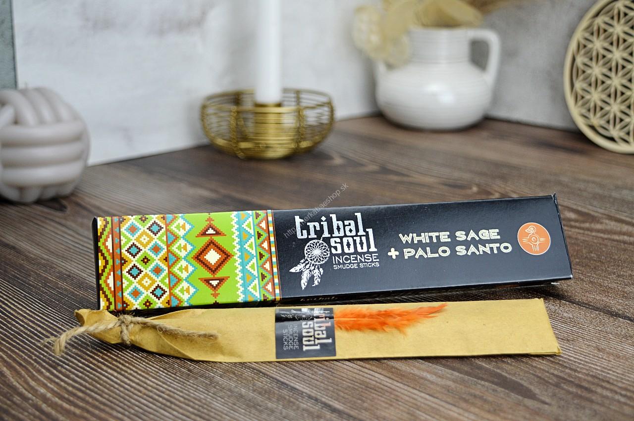 Vonné tyčinky - Tribal soul BIELA ŠALVIA a PALO SANTO
