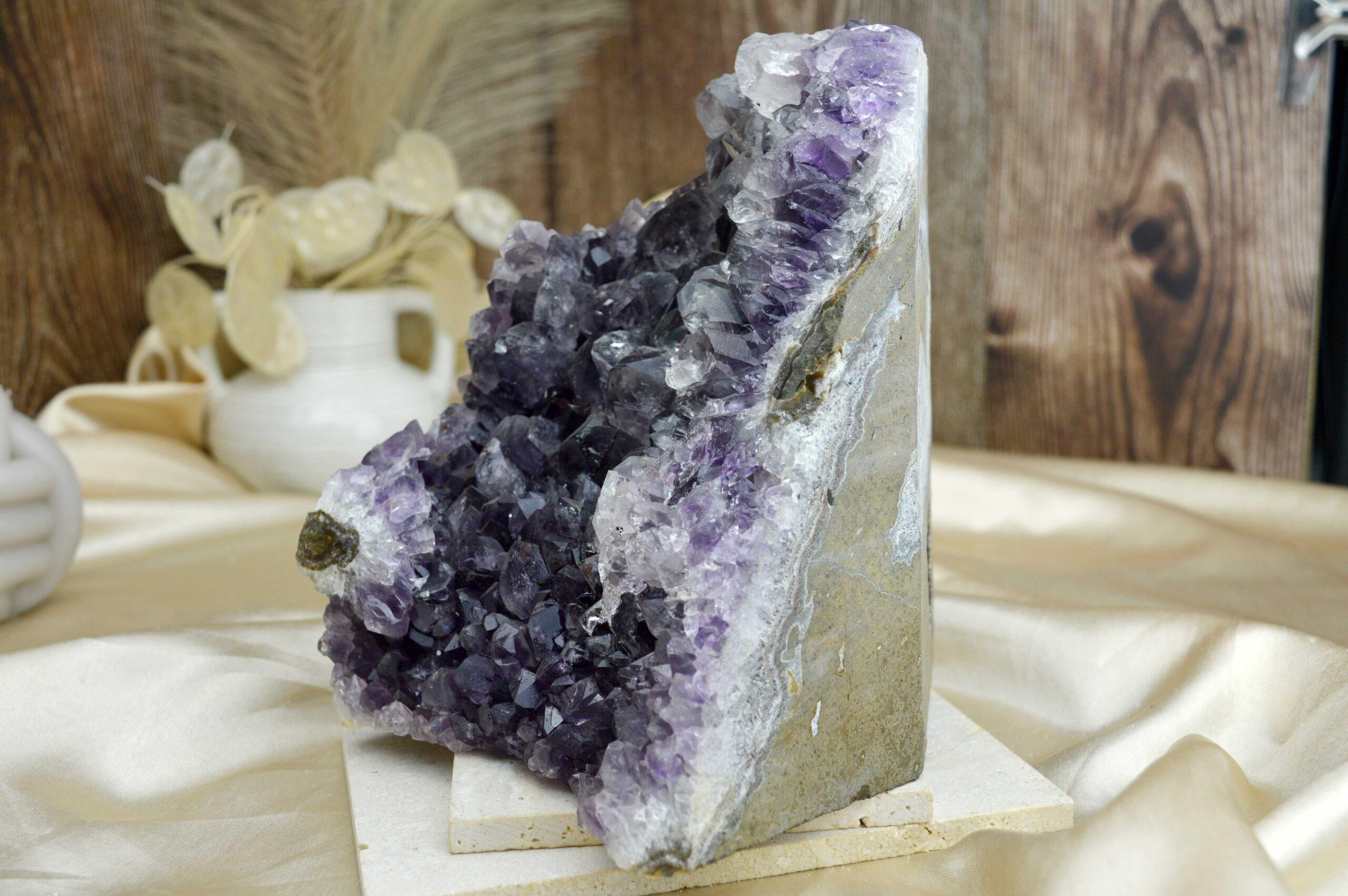 AMETYSTOVÁ drúza s dúhou #13- Božskosť, Intuícia, Rovnováha, pokojný Spánok-3 kg Extra kvalita Uruguay – Obrázok 4