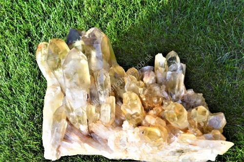 Drúza z Pravého CITRÍNU/Fantóm 6,2kg - Hojnosť, Radosť, Šťastie, Zdravé trávenie, Znižuje Strach a Obavy – Obrázok 6