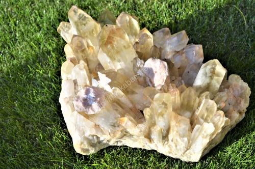 Drúza z Pravého CITRÍNU/Fantóm 7,4 kg- Hojnosť, Radosť, Šťastie, Zdravé trávenie, Znižuje Strach a Obavy