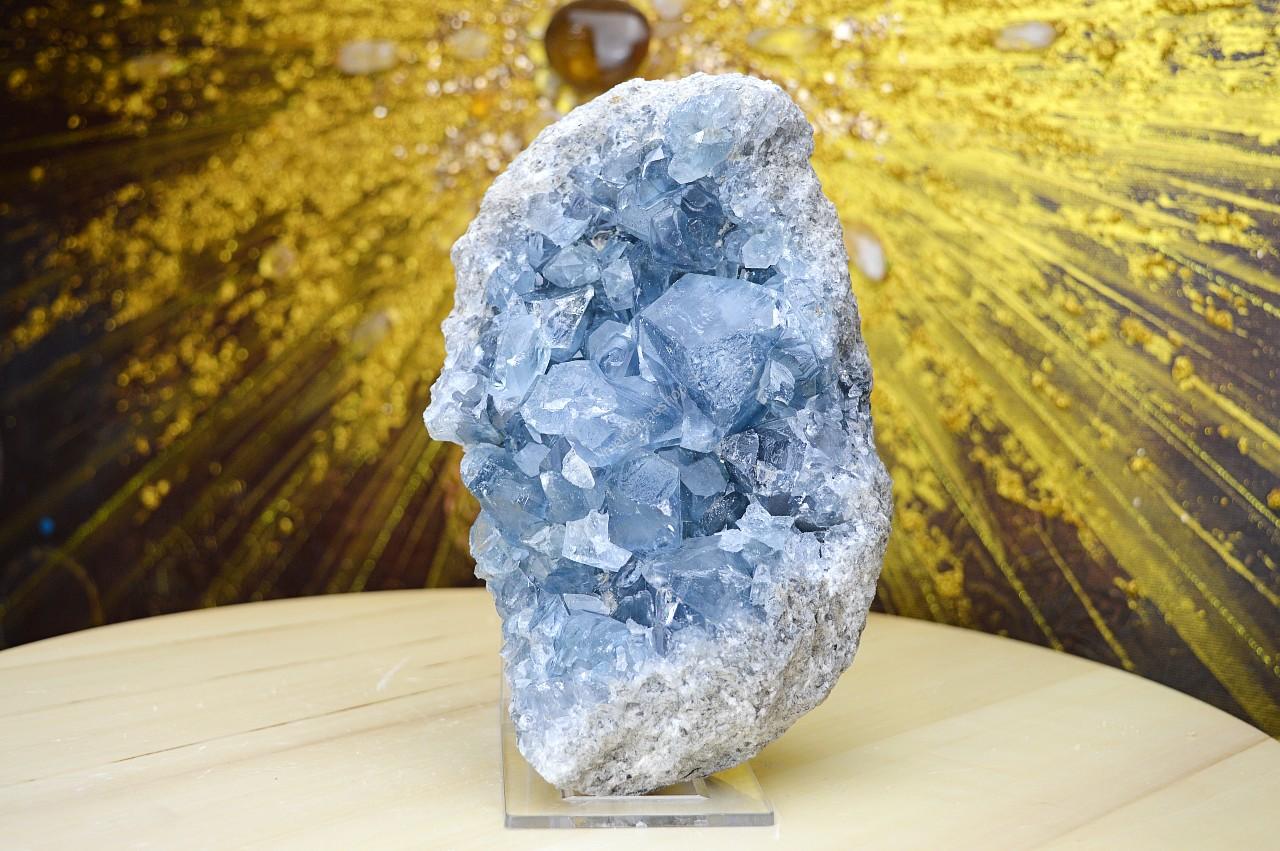 Drúza CELESTÍN #14 -1,77kg- Spojenie s Anjelmi, Pokoj, Harmónia, Prebudenie AAA Kvalita – Obrázok 2