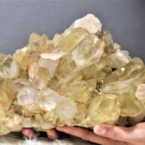 Drúza z Pravého CITRÍNU/Fantóm 7,4 kg- Hojnosť, Radosť, Šťastie, Zdravé trávenie, Znižuje Strach a Obavy