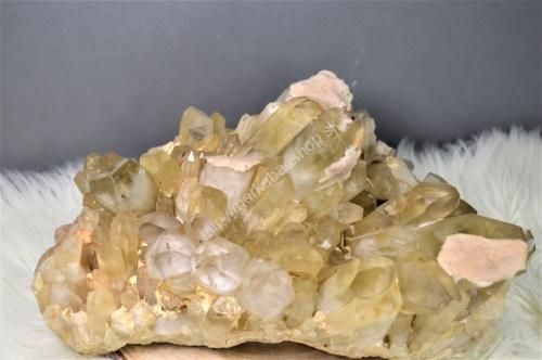 Drúza z Pravého CITRÍNU/Fantóm 7,4 kg- Hojnosť, Radosť, Šťastie, Zdravé trávenie, Znižuje Strach a Obavy – Obrázok 3