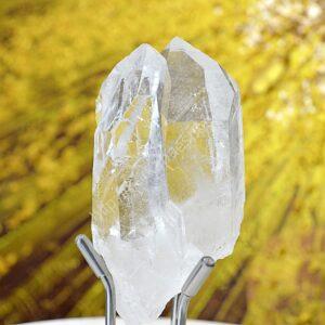 Vysoko-vibračný prírodný KRIŠTÁĽOVÝ LEMURSKÝ hrot DVOJPLAMEŇ #3