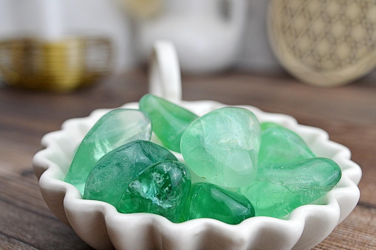 Kamienky FLUORIT ZELENÝ Sústredenie, Pamäť, Intuícia, Upokojenie mysle