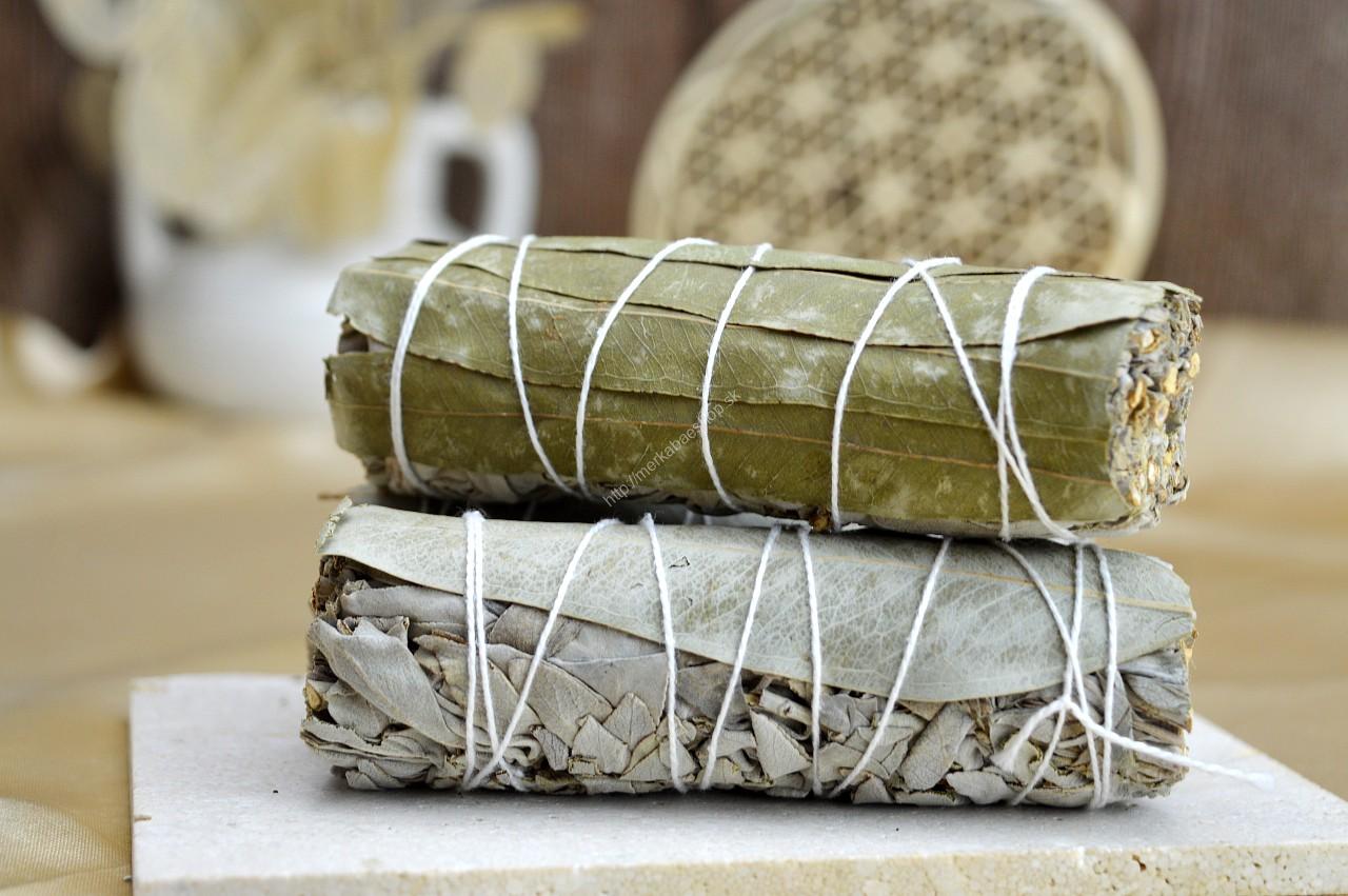 Vykurovacie zväzky BIELA ŠALVIA + EUKALYPTUS- Očista, Ochrana, Meditácia, Imunita, Antivirotikum