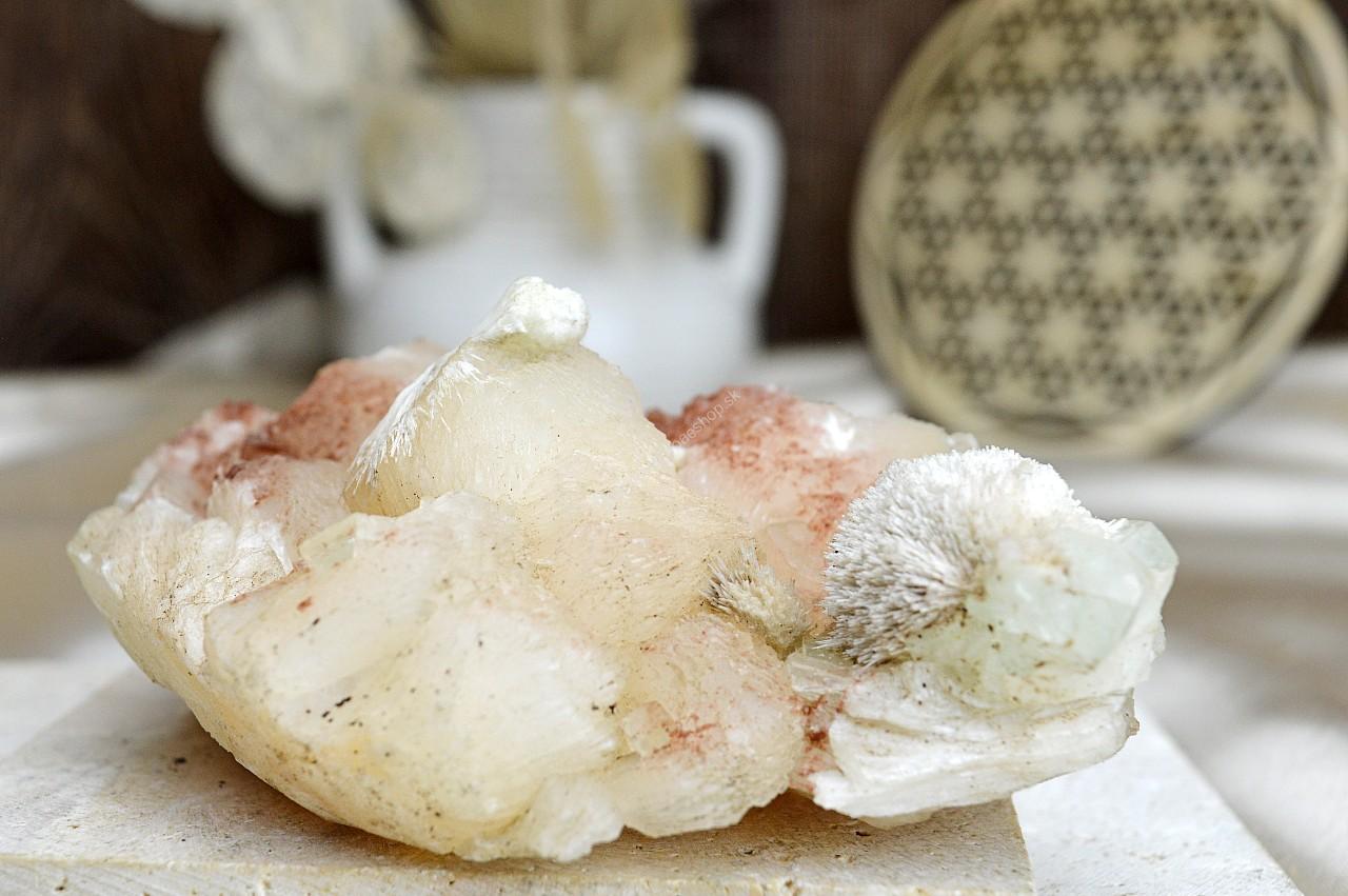 APOFYLIT ZEOLIT drúza + SKOLECIT #1 - Podpora Meditácie, Aury a Nervového Systému , Vysoké Vibrácie, Napojenie na Akášu – Obrázok 3