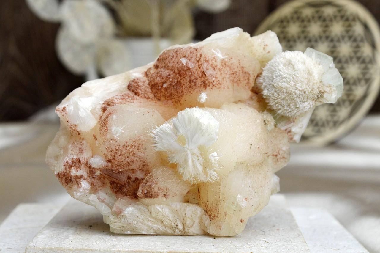 APOFYLIT ZEOLIT drúza + SKOLECIT #1 - Podpora Meditácie, Aury a Nervového Systému , Vysoké Vibrácie, Napojenie na Akášu