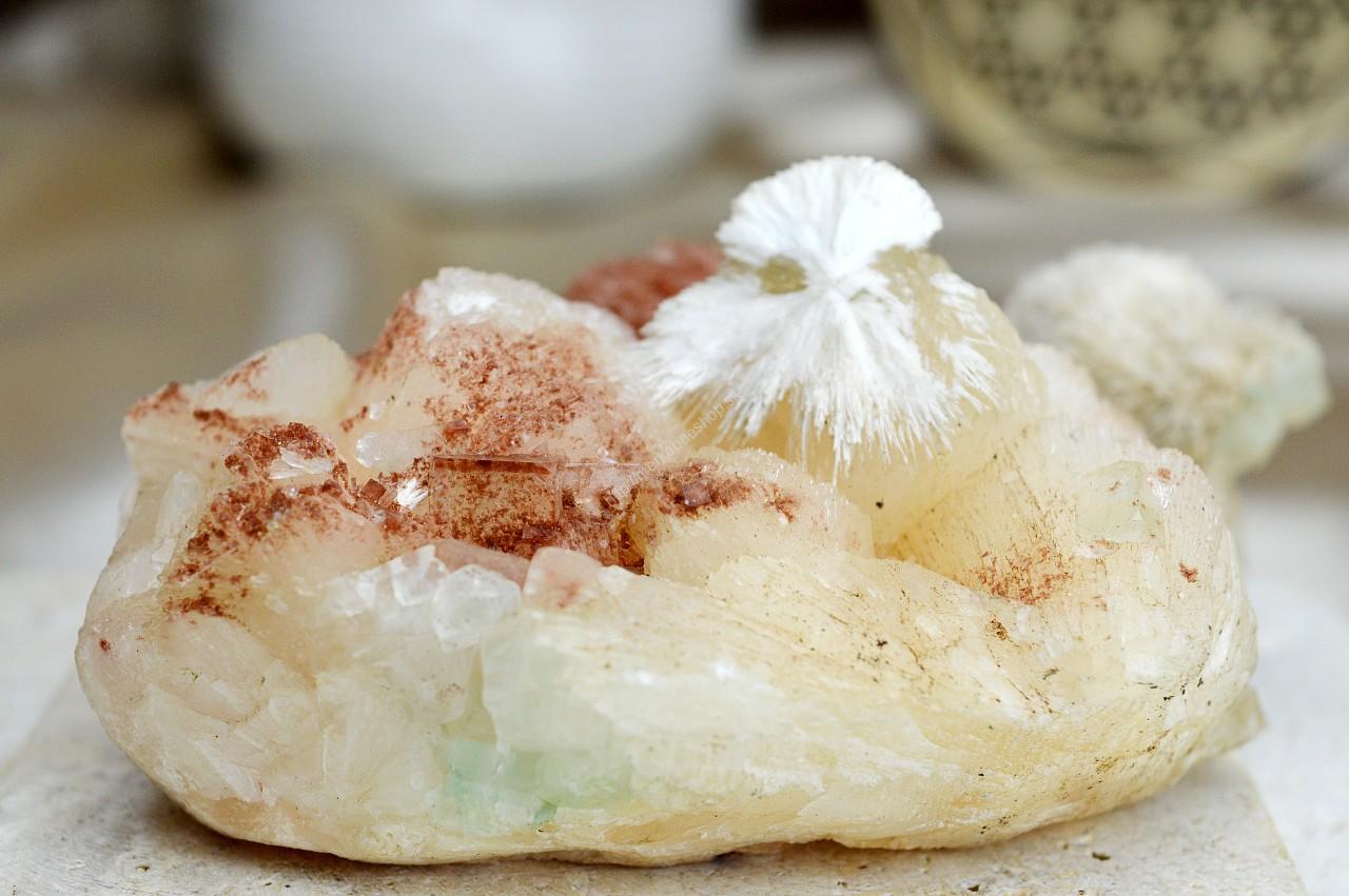 APOFYLIT ZEOLIT drúza + SKOLECIT #1 - Podpora Meditácie, Aury a Nervového Systému , Vysoké Vibrácie, Napojenie na Akášu