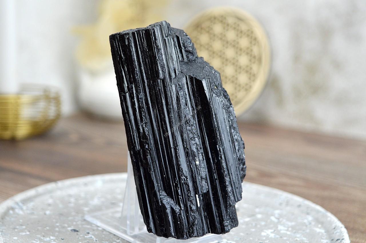 surový ČIERNY TURMALÍN/SKORYL #1 AAA Kvalita -Ochrana, Očista od toxickej energie, Zmierňuje stres a strach