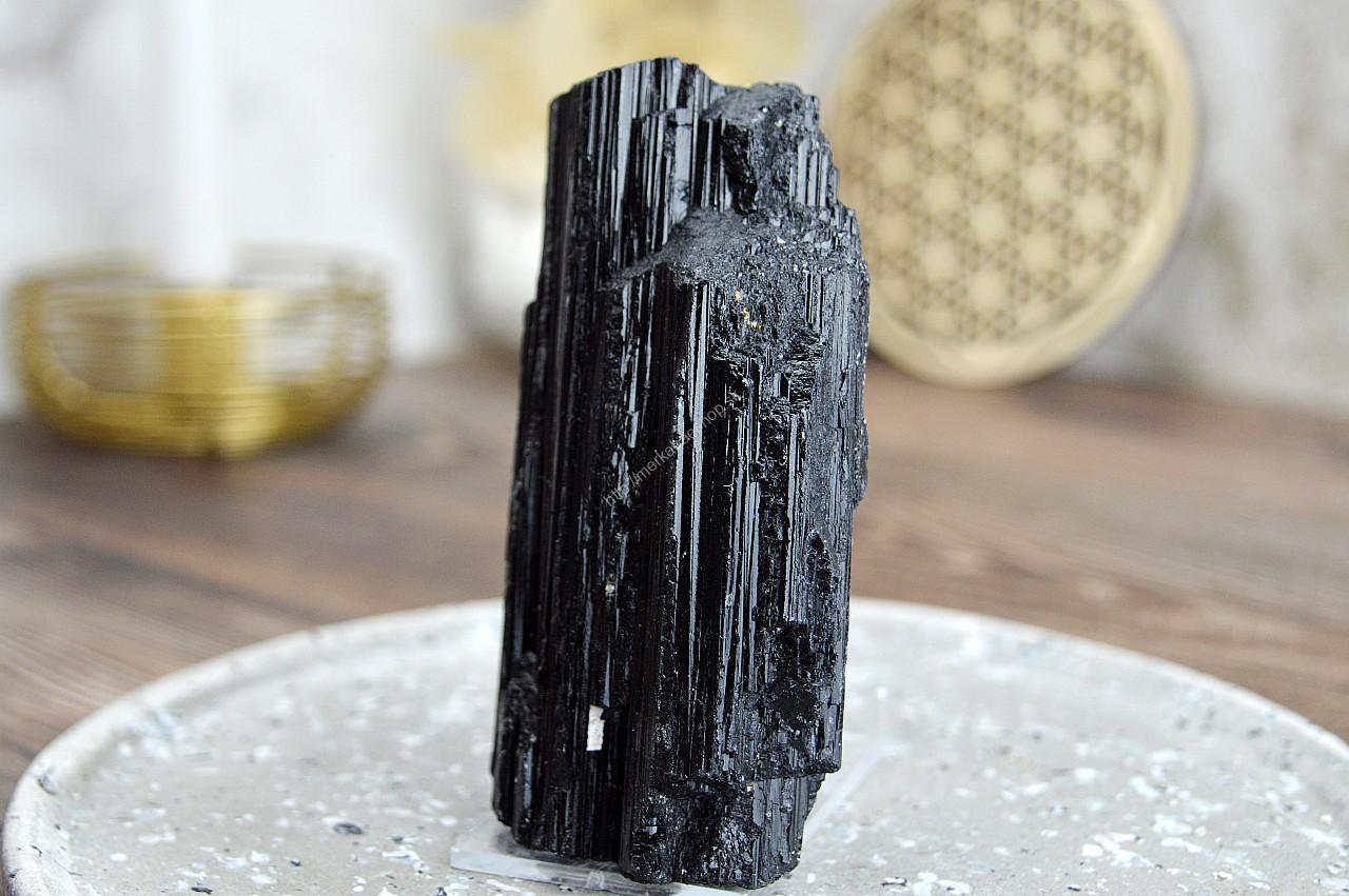 surový ČIERNY TURMALÍN/SKORYL #1 AAA Kvalita -Ochrana, Očista od toxickej energie, Zmierňuje stres a strach