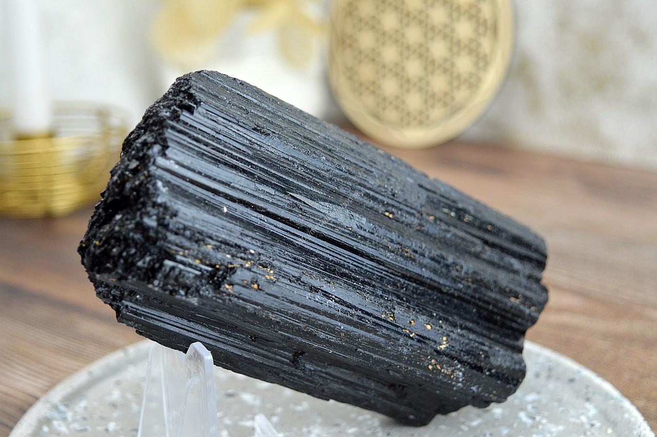 surový ČIERNY TURMALÍN/SKORYL #5 - 1kg AAA Kvalita– Ochrana, Očista od toxickej energie, Zmierňuje stres a strach – Obrázok 3