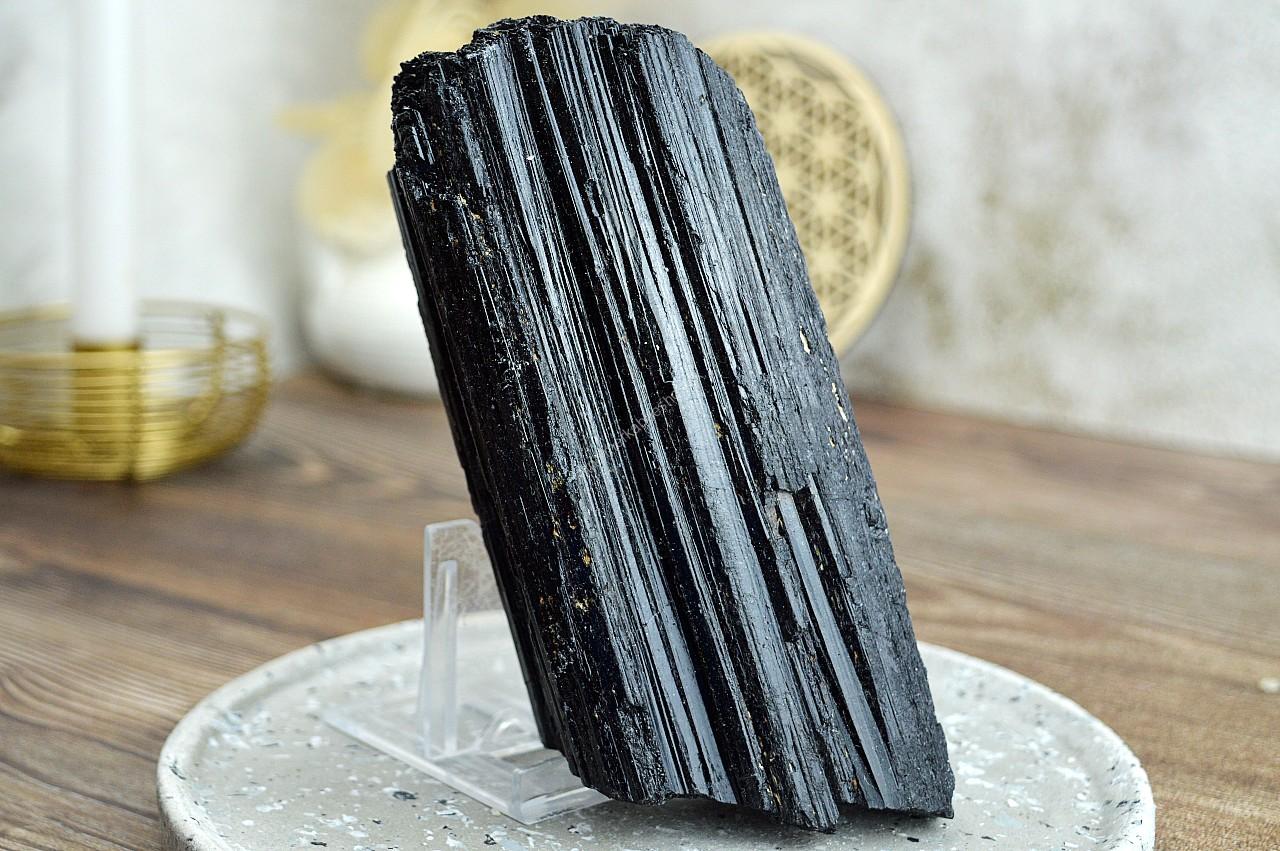 surový ČIERNY TURMALÍN/SKORYL #5 - 1kg AAA Kvalita– Ochrana, Očista od toxickej energie, Zmierňuje stres a strach