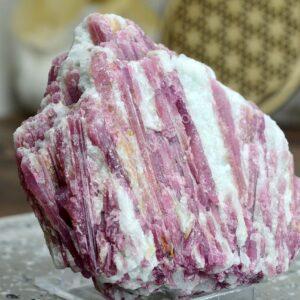 Surový RUBELIT/ČERVENÝ TURMALÍN #1 – Hlboké liečenie, Šťastie, Láska, Podpora Libida AAA Kvalita