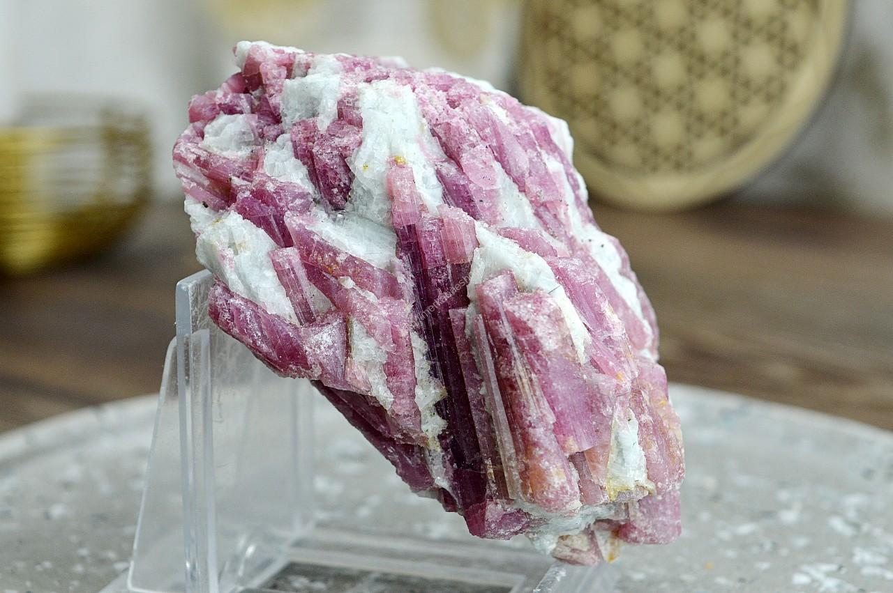 Surový RUBELIT/ČERVENÝ TURMALÍN #4 - EXTRA KVALITA – Hlboké liečenie, Šťastie, Láska, Podpora Libida