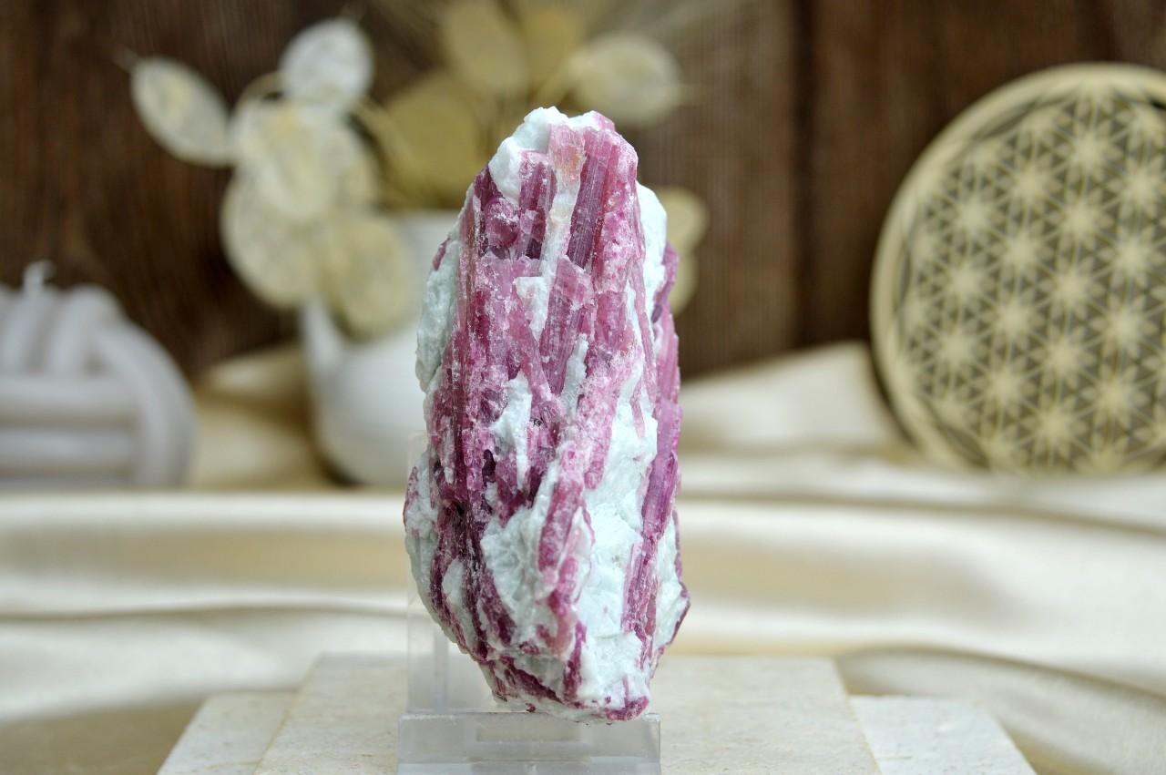 Surový RUBELIT/ČERVENÝ TURMALÍN #5 - EXTRA KVALITA – Hlboké liečenie, Šťastie, Láska, Podpora Libida