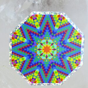 Holografická nálepka / Energetický hologram Fibonacciho postupnosť ENERGIA/OCHRANA/LÁSKA #A