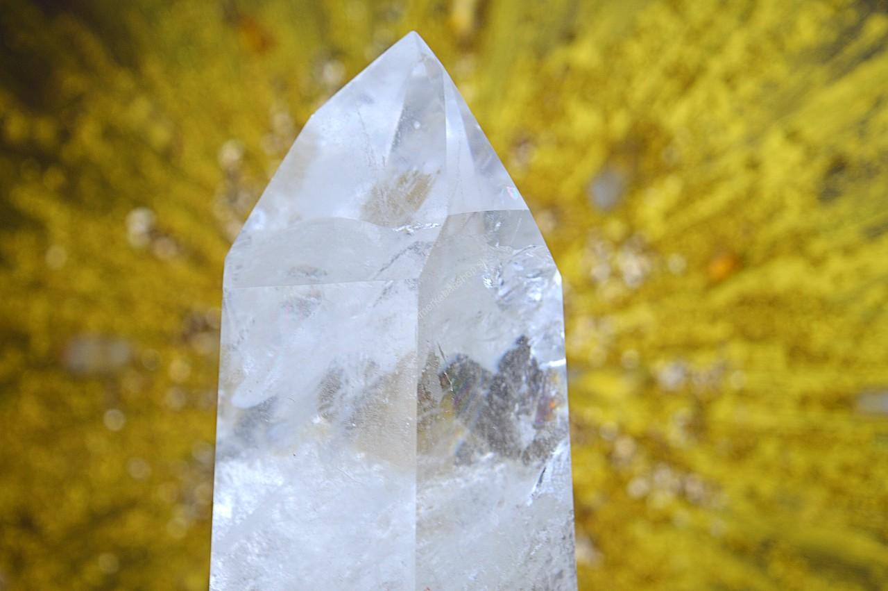 KRIŠTÁĽOVÝ CHANELINGOVÝ generátor/obelisk s dúhami #10 Extra Kvalita 3,7kg 31cm – Obrázok 7