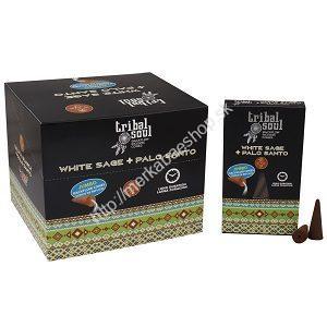 Vonné kužele Tečúci dym Tribal- Biela šalvia + Palo Santo