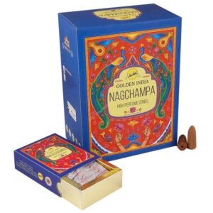 Vonné kužele Tečúci dym/ backflow GOLDEN INDIA - Nag Champa