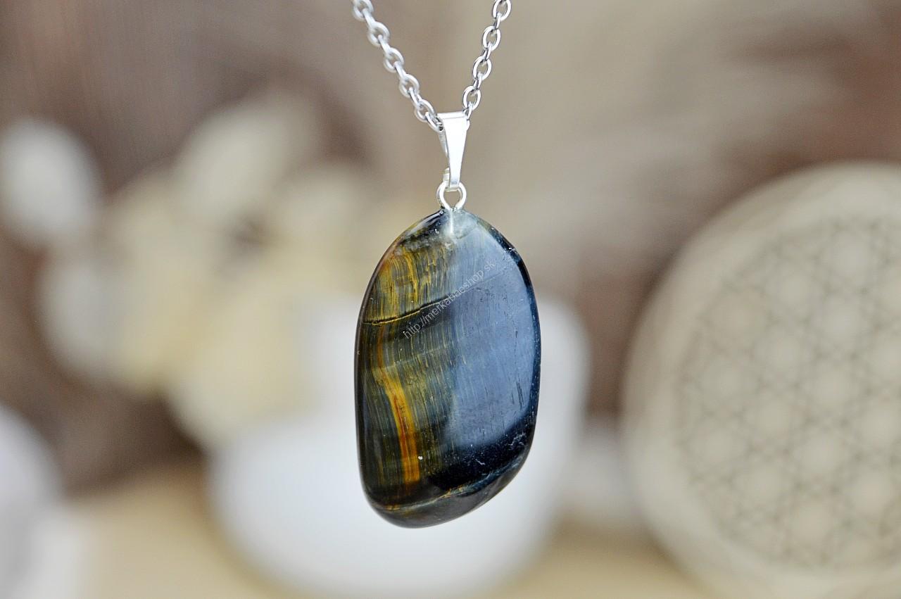 prívesok SOKOLIE OKO- Hojnosť, Tretie oko, Sebadôvera, Mierni Migrény, Posilňuje zrak