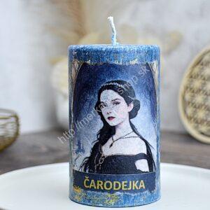 sviečka ČARODEJKA - Múdrosť, Intuícia, Nezávislosť, Spojenie s Vnútornou Silou a Prírodou