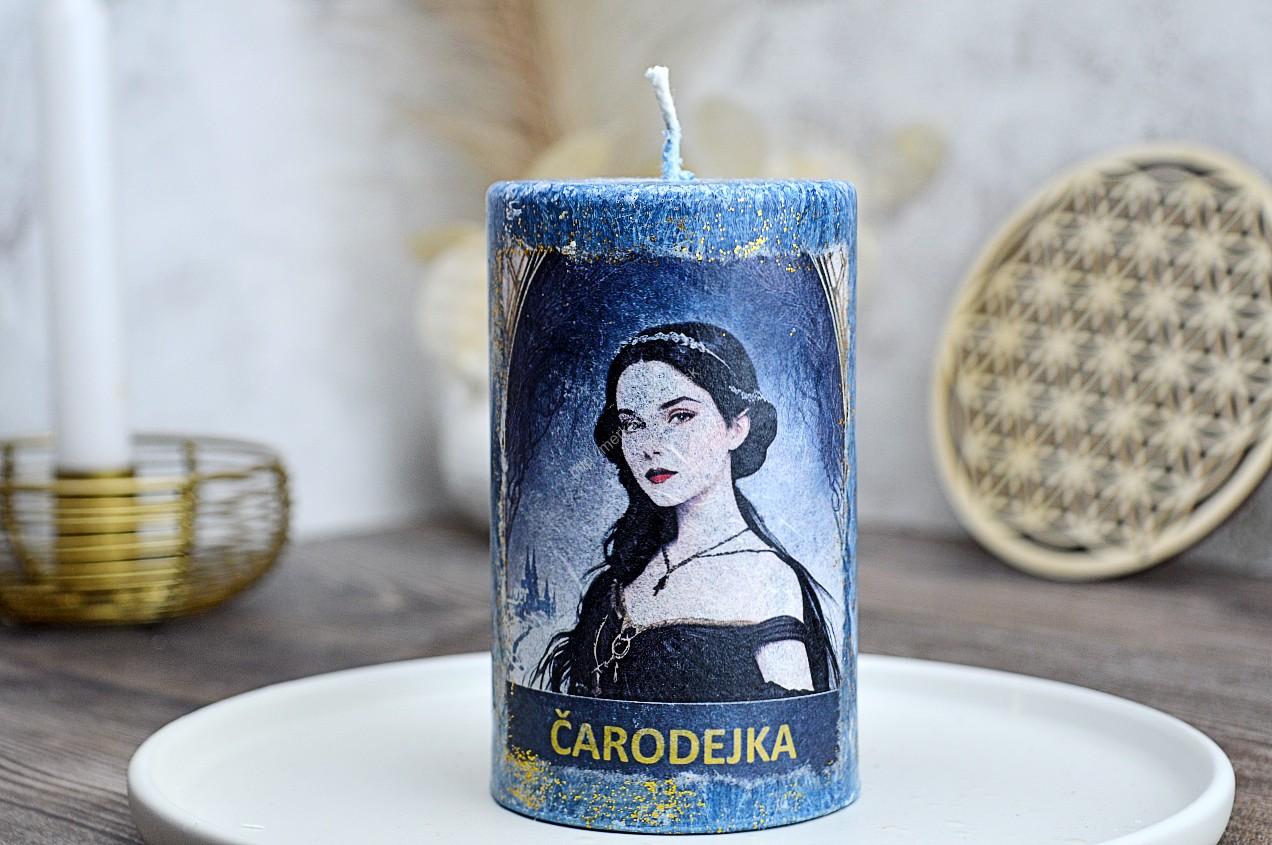 sviečka ČARODEJKA - Múdrosť, Intuícia, Nezávislosť, Spojenie s Vnútornou Silou a Prírodou