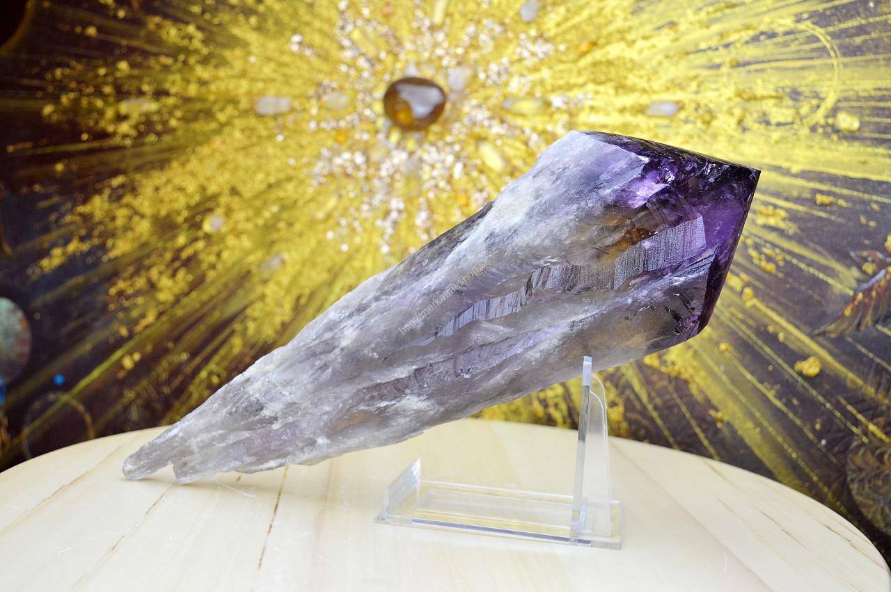 AMETYSTOVÉ Žezlo/ Dračí Zub Fantóm #1 -31cm,1,35kg -Hlboké uzdravenie Duše AAA Kvalita