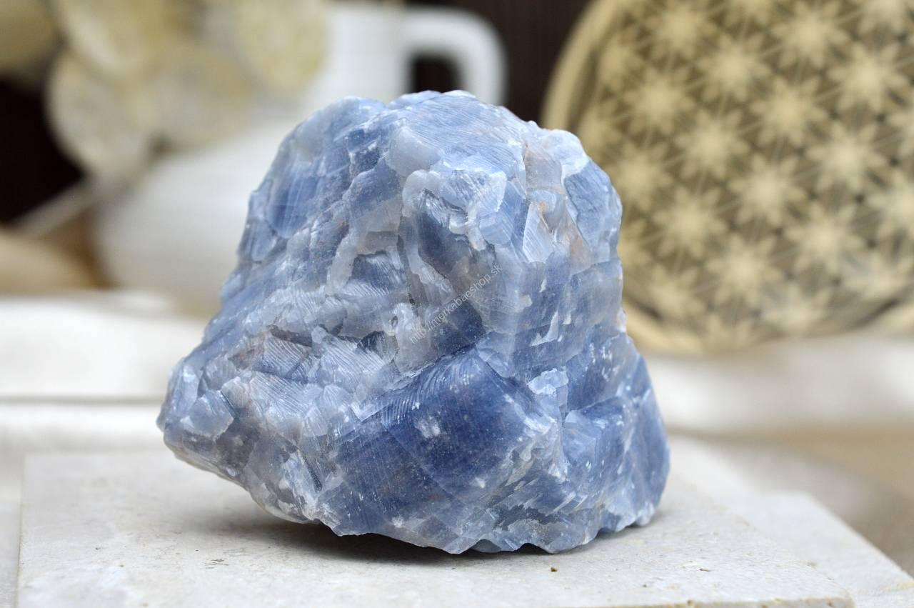 Surový KALCIT modrý #3 - Vnútorný mier, Upokojenie, Komunikácia, Zosilňovač energie – Obrázok 2